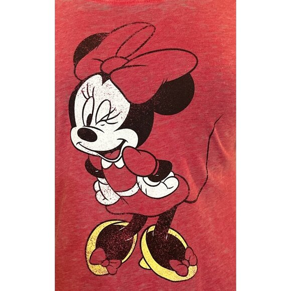 Disney's Minnie Mouse Graphic T-Shirt Cotton Polyester Blend Junior's Size Small - Picture 4 of 16